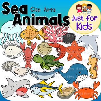 names of all aquatic animals clipart