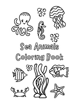 Fish Coloring Book : Coloring Pages with Sea Animals