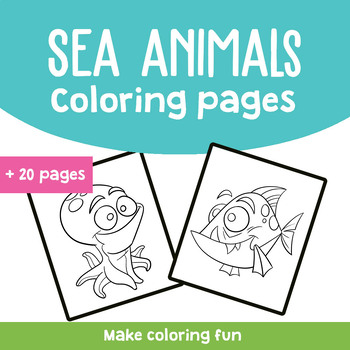 Preview of Sea Animals Coloring Pages