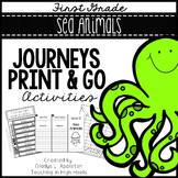 Sea Animals Journeys First Grade Print and Go Activities