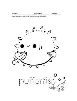 Printable Simple Stingray Coloring Page