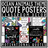 Sea Animals Ocean Theme Decor Motivational Posters Back to