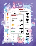 Sea Animals Shadow Matching: Draw a Line from the Animal t