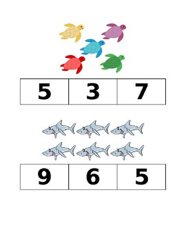 Sea Creature Counting by Kirsten's Store | Teachers Pay Teachers