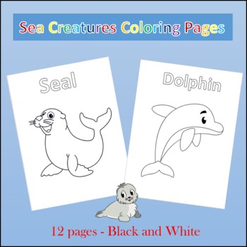 Preview of Sea Creatures Coloring Pages