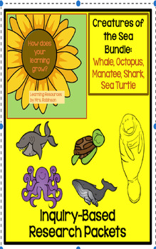 Preview of Sea Creatures Inquiry-Based Research Bundle