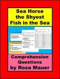 Sea Horse the Shyest Fish in the Sea Task Cards & Worksheet Multiple Choice