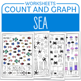 Sea I Spy Activity Summer Counting Color, Count and Graph 