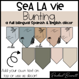 Sea La Vie - Bunting decor - Editable bundle