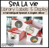 Sea La Vie - Library Labels EDITABLE bundle