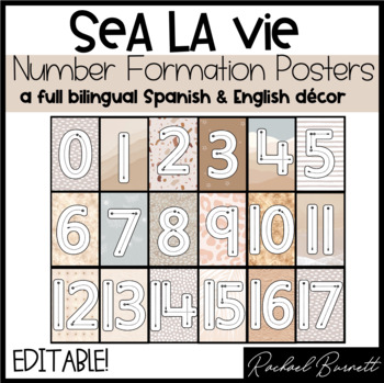 Preview of Sea La Vie - Number Formation Poster bundle