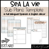 Sea La Vie - Substitute Binder - English & Spanish EDITABL