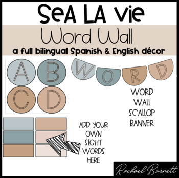 Preview of Sea La Vie - Word Wall bundle 