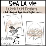 Sea La Vie - Work Wall Posters - English & Spanish bundle