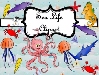 Preview of Marine Life Clip Art #DollarDeal
