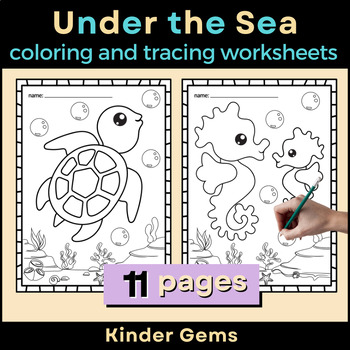 Kindergarten Underwater Discovery: Coloring with Marine Life | Preschool