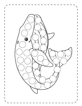 Sea Life Dot Markers Coloring Book by Aquista Art | TPT