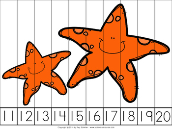 Sea Life Math Puzzles 1: Counting by 1's by Kay Sommer | TpT