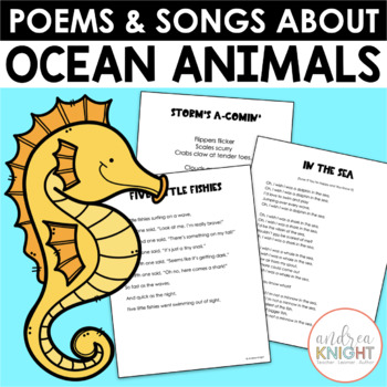 Preview of Poems & Songs About Ocean Animals