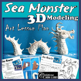 Sea Monster - 3D Modeling  Art Lesson Plan