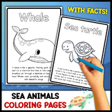 Sea / Ocean Animals Coloring Pages | Description and Facts