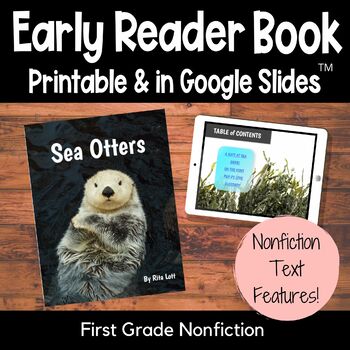 Preview of Sea Otters - Ocean Animals and Adaptations Nonfiction Book for First Grade