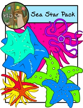 Preview of Sea Star Rainbow Mega Pack - Clipart