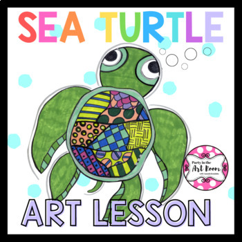 Preview of Sea Turtles - 1st - 6th grades - Visual Arts - Cross-curricular - Activities