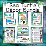 Sea Turtle Classroom Decor Bundle