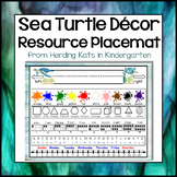 Sea Turtle Classroom Decor Resource Mats