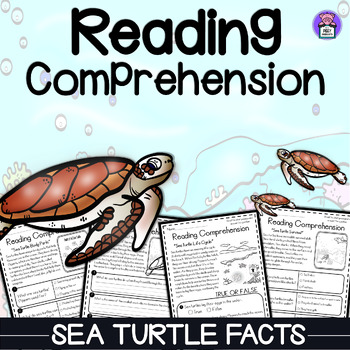 Preview of Sea Turtle Facts Reading Comprehension Passages and Questions - Ocean Animals