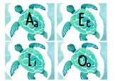 Sea Turtle Vowels Flashcards