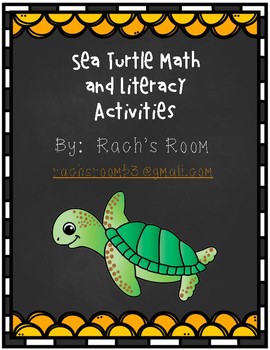 Preview of Sea Turtle Math and Literacy Activities