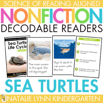 Preview of Sea Turtles Life Cycle Differentiated Nonfiction Decodable Reader Books
