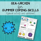 Sea-Urchin for Summer Coping Skills - Flipbook and Worksheet