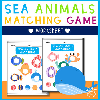 Preview of Sea animals Matching Game