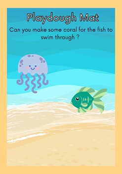 Preview of Sea themed playdough mats