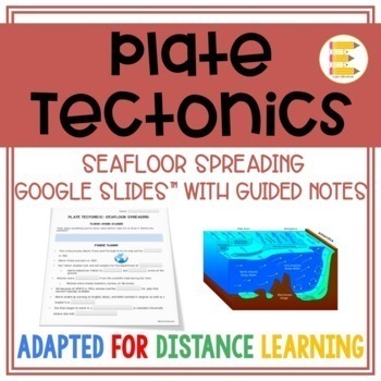 Preview of Seafloor Spreading Google Slides and Student Notes