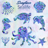 Seaglass Sea Life Clipart PNG - Aquatic Silhouettes