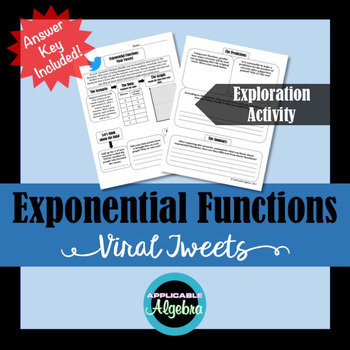 Preview of Exponential Functions - Viral Tweets Exploration Activity