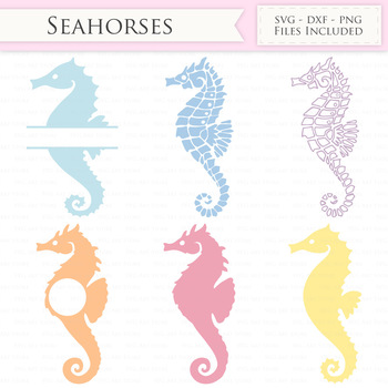 Download Seahorse Svg Files Nautical Sea Horse Monogram Cut Files For Cricut Silhouette