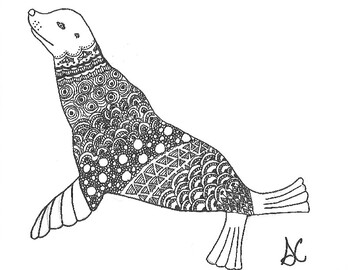Seal Coloring Page by Stephanie Chambers | Teachers Pay Teachers