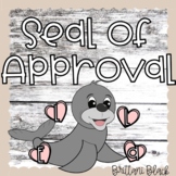 Seal Craft and Writing Bulletin Board