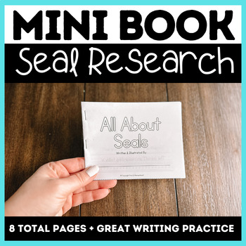 Preview of Seal Mini Book Research Project | Great Writing & Drawing Activity