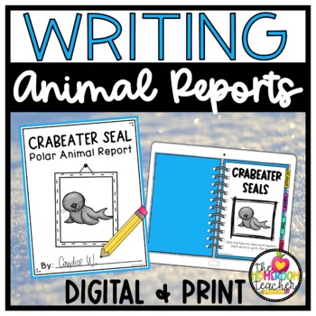 Preview of Seal Nonfiction Animal Report Writing and Interactive Animal Research Project