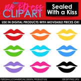 Sealed With A Kiss Clip Art (Digital Use Ok!)