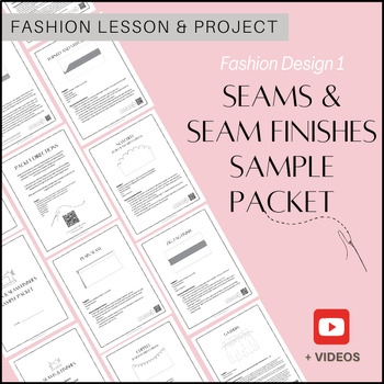 Preview of Seams & Seam Finishes Sample Packet: FD1