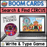 Search & Find CIRCUS - Writing and Typing Game for Teletherapy
