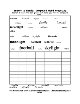 Preview of Search & Shade: Compound Words