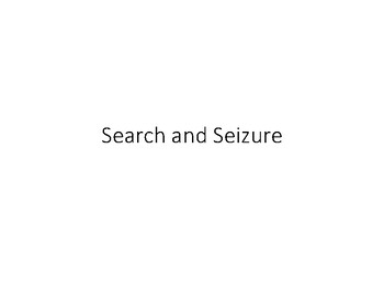 Preview of Search and Seizure